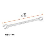 Llave combinada extralarga 9 mm x 157 mm de largo, Expert - Imagen 4