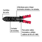 Pinza 9" pela cables, 18 a 10 AWG, Pretul - Imagen 3